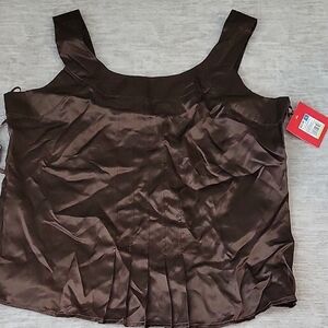 Isaac Mizrahi Dark Brown Camisole Top